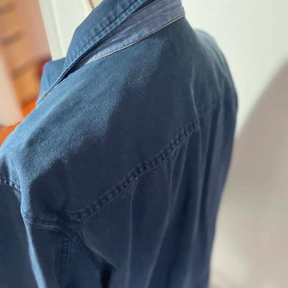 Carbon2Cobalt Men's XL Denim Jacket Blue Jean. Full Zipper 100% Cotton - Picture 14 of 16